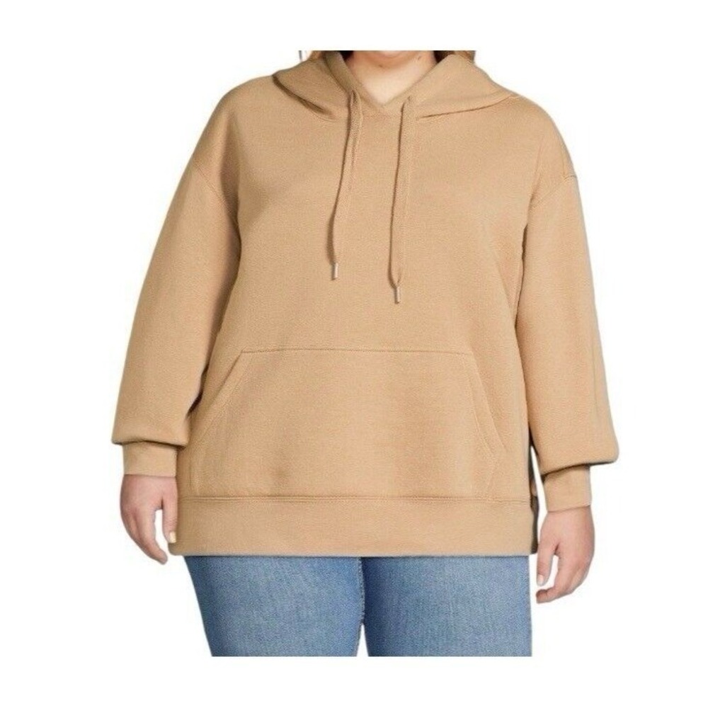 No Boundaries Womens XXL Tan Pullover Hoodie Sweatshirt Drawstring‎ Plus Size